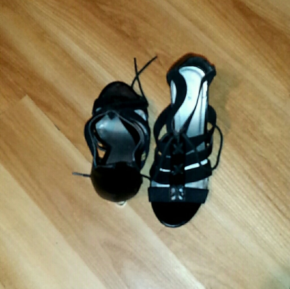 Black high heels